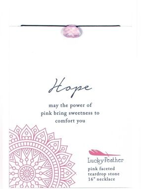 Color Power Necklace - Pink - Hope